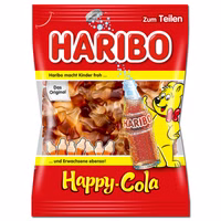 Haribo Happy Cola, Colafläschchen, 175g Beutel Haribo Happy Cola, Colafläschchen, 175g Beutel Bild 1
