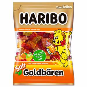 Haribo Saft-Goldbären, Fruchtgummi, 160g Beutel Haribo Saft-Goldbären, Fruchtgummi, 160g Beutel Bild 1