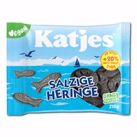 Katjes Salzige Heringe, Lakritz, 210g Beutel Katjes Salzige Heringe, Lakritz, 210g Beutel Bild 1