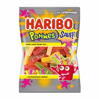Haribo Pommes sauer, Fruchtgummi, 100g Beutel Haribo Pommes sauer, Fruchtgummi, 100g Beutel Bild 1
