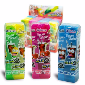 Flic n Lic XL Zungenfärber Lutscher, Lolly, 22g Packung Bild 1