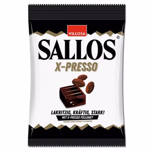 Sallos X-Presso Kaffee, Lakritz-Bonbons, 135g Beutel Bild 1