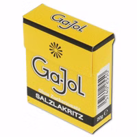 Ga-Jol Salzlakritz Pastillen, Erwachsenenlakritz, 20g Packung Ga-Jol Salzlakritz Pastillen, Erwachsenenlakritz, 20g Packung Bild 2