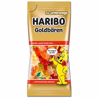 Haribo Goldbären Taschenpackung, Fruchtgummi, 75g Beutel Haribo Goldbären Taschenpackung, Fruchtgummi, 75g Beutel Bild 1