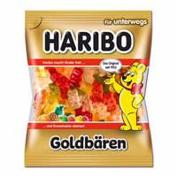 Haribo Goldbären, Fruchtgummi, 100g Beutel Haribo Goldbären, Fruchtgummi, 100g Beutel Bild 1