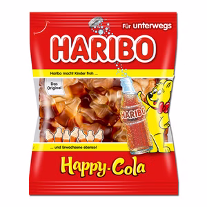 Haribo Happy-Cola, Colafläschchen, 100g Beutel Bild 1