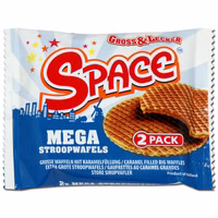 Space Stroopwaffel Mega, Karamell, 80g Packung Space Stroopwaffel Mega, Karamell, 80g Packung Bild 1