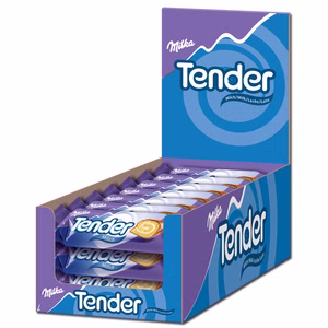 Milka Tender Milch, Biskuit, Schokolade, 21 Stück Milka Tender Milch, Biskuit, Schokolade, 21 Stück Bild 1