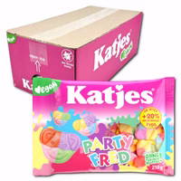 Katjes Party Fred, veganes Fruchtgummi, bunt, 16 Beutel je 210g Katjes Party Fred, veganes Fruchtgummi, bunt, 16 Beutel je 210g Bild 1