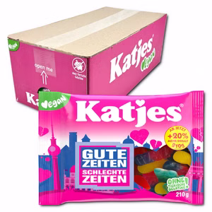 Katjes Gute Zeiten Schlechte Zeiten, veganes Fruchtgummi, 20 Beutel je 210g Bild 1