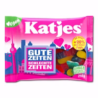 Katjes Gute Zeiten Schlechte Zeiten, veganes Fruchtgummi, 20 Beutel je 210g Katjes Gute Zeiten Schlechte Zeiten, veganes Fruchtgummi, 20 Beutel je 210g Bild 3