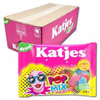 Katjes Pop Mix, veganes Fruchtgummi, 20 Beutel je 210g Katjes Pop Mix, veganes Fruchtgummi, 20 Beutel je 210g Bild 1