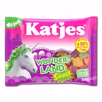 Katjes Wunderland saures, veganes Fruchtgummi, 18 Beutel je 210g Katjes Wunderland saures, veganes Fruchtgummi, 18 Beutel je 210g Bild 3