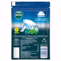 Wick Spearmint ohne Zucker, Halsbonbon, 20 Beutel je 72g Wick Spearmint ohne Zucker, Halsbonbon, 20 Beutel je 72g Bild 3