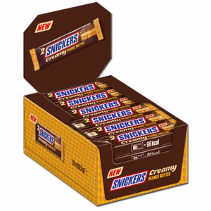 Snickers Creamy Peanut Butter, Schokolade, 24 Riegel je 36g Snickers Creamy Peanut Butter, Schokolade, 24 Riegel je 36g Bild 1