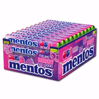 Mentos Feeling Berry Good Rolle, Kaubonbon, Dragee, 40 Stück Mentos Feeling Berry Good Rolle, Kaubonbon, Dragee, 40 Stück Bild 1