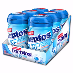 Mentos Gum Pure Fresh Mint, Kaugummi, 6 Dosen je 70g Mentos Gum Pure Fresh Mint, Kaugummi, 6 Dosen je 70g Bild 1