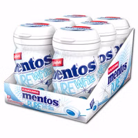 Mentos Gum Pure White Sweet Mint, Kaugummi, 6 Dosen je 70g Mentos Gum Pure White Sweet Mint, Kaugummi, 6 Dosen je 70g Bild 1