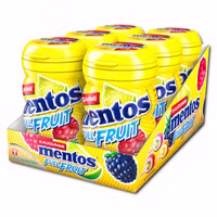 Mentos Gum Full Fruit, Kaugummi, 6 Dosen je 70g Mentos Gum Full Fruit, Kaugummi, 6 Dosen je 70g Bild 1