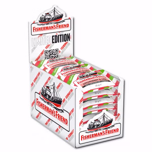 Fishermans Friend Erdbeer-Limette ohne Zucker, Pastillen, 24 Beutel Fishermans Friend Erdbeer-Limette ohne Zucker, Pastillen, 24 Beutel Bild 1