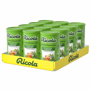 Ricola Schweizer Kräuter, Instanttee, 12 Dosen je 200g Bild 1