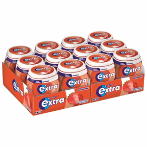 Wrigleys Extra Erdbeere, Kaugummi, 12 Dosen je 70g Wrigleys Extra Erdbeere, Kaugummi, 12 Dosen je 70g Bild 1