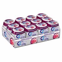 Wrigleys Extra Professional White Himbeere Granatapfel, 12 Dosen je 70g Wrigleys Extra Professional White Himbeere Granatapfel, 12 Dosen je 70g Bild 1