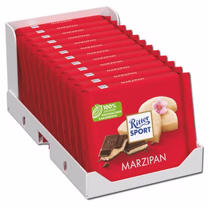 Ritter Sport Marzipan, Schokolade, 12 Tafeln je 100g Ritter Sport Marzipan, Schokolade, 12 Tafeln je 100g Bild 1