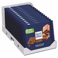 Ritter Sport Nugat, Schokolade, 13 Tafeln je 100g Ritter Sport Nugat, Schokolade, 13 Tafeln je 100g Bild 1