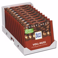 Ritter Sport Voll-Nuss, Schokolade, 10 Tafeln je 100g Ritter Sport Voll-Nuss, Schokolade, 10 Tafeln je 100g Bild 1