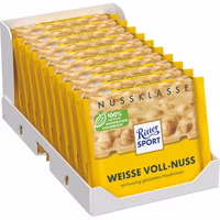 Ritter Sport Weiße Voll-Nuss, Schokolade, 10 Tafeln je 100g Ritter Sport Weiße Voll-Nuss, Schokolade, 10 Tafeln je 100g Bild 1