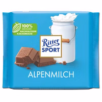 Ritter Sport Alpenmilch, Schokolade, 12 Tafeln je 100g Ritter Sport Alpenmilch, Schokolade, 12 Tafeln je 100g Bild 2