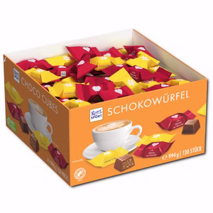 Ritter Sport Schokowürfel, Mini-Schokolade, 130 Stück Bild 1