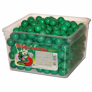 Wassermelone Kaugummi Kugeln extra sauer, 300 Stück Bild 1