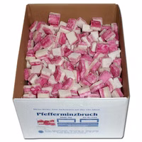 Pfefferminz-Bruch, Würfel, Konfekt, 4 Kg Pfefferminz-Bruch, Würfel, Konfekt, 4 Kg Bild 1