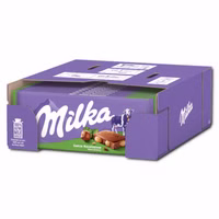 Milka Ganze Haselnüsse Schokolade 17 Tafeln je 95g Milka Ganze Haselnüsse Schokolade 17 Tafeln je 95g Bild 1