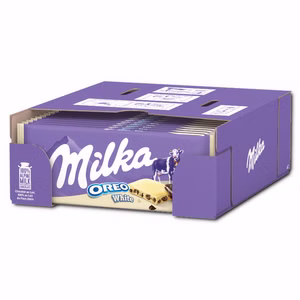 Milka Oreo White Schokolade, 22 Tafel je 100g Milka Oreo White Schokolade, 22 Tafel je 100g Bild 1