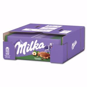 Milka Haselnuss Schokolade 24 Tafeln je 90g Milka Haselnuss Schokolade 24 Tafeln je 90g Bild 1