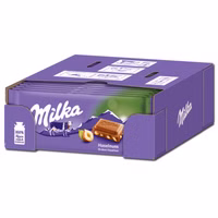 Milka Haselnuss Schokolade 24 Tafeln je 90g Milka Haselnuss Schokolade 24 Tafeln je 90g Bild 1