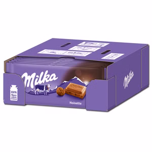 Milka Noisette Schokolade 25 Tafeln je 90g Milka Noisette Schokolade 25 Tafeln je 90g Bild 1