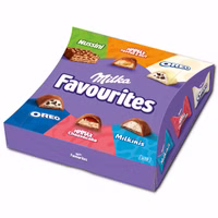 Milka Favourites, gefüllte Schokolade, 141g Packung Milka Favourites, gefüllte Schokolade, 141g Packung Bild 2