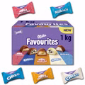 Milka Favorites, gefüllte Schokolade, Gastropack 1kg Bild 1
