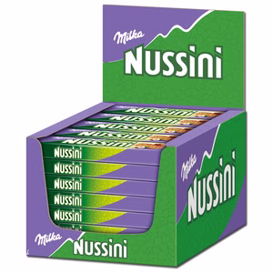 Milka Nussini Haselnuss, Riegel, Schokolade, 35 Stück Milka Nussini Haselnuss, Riegel, Schokolade, 35 Stück Bild 1