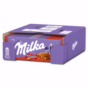 Milka Daim Schokolade, 24 Tafeln je 90g Milka Daim Schokolade, 24 Tafeln je 90g Bild 1