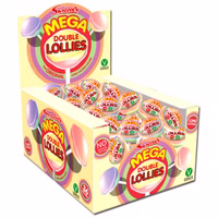 Mega Double Lolli, Lutscher, 36 Stück je 32g Mega Double Lolli, Lutscher, 36 Stück je 32g Bild 1