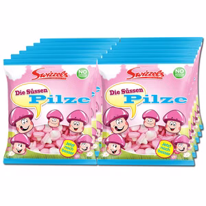 Süße Pilze, Schaumzucker, 12 Beutel je 100g Bild 1