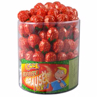 Cool Erdbeer Lolli, Lutscher 100 Stück Cool Erdbeer Lolli, Lutscher 100 Stück Bild 1
