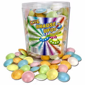 Cool Brause Ufos, saure Brauseoblaten, 300er Dose Bild 1