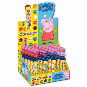 Lacasitos Schokolinsen mit Peppa Pig Figur 20 Rollen je 20g Bild 1