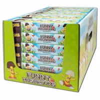 Funny Mushrooms, Kekse mit Schoko, 30 Packungen je 100g Funny Mushrooms, Kekse mit Schoko, 30 Packungen je 100g Bild 1